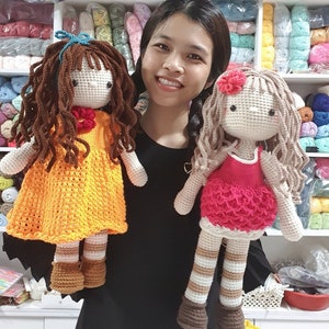 DIY Crochet Pattern for Anna Doll - Frozen Amigurumi Tutorial for Handmade Princess Toy, Amigurumi pattern doll crochet for Anna doll