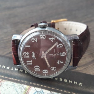 Vintage men&#39;s watch &quot;ZIM&quot; ,made in USSR, watch soviet,Retro watch, Wrist watch,Mechanical watch,Working watch,Old watch