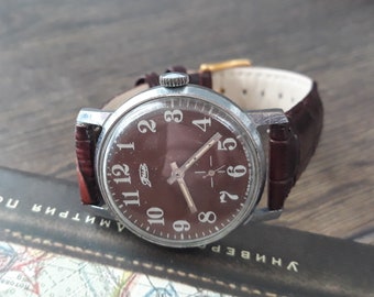 Vintage men's watch "ZIM" ,made in USSR, watch soviet,Retro watch, Wrist watch,Mechanical watch,Working watch,Old watch