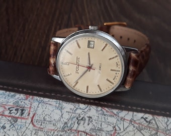 Reloj de hombre vintage "Poljot" hecho en la URSS, reloj soviético, reloj retro, reloj de pulsera, reloj mecánico, reloj de trabajo, reloj antiguo
