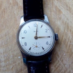 Vintage men&#39;s watch &quot;ZIM&quot; ,made in USSR, watch soviet,Retro watch, Wrist watch,Mechanical watch,Working watch,Old watch