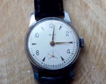Vintage men's watch "ZIM" ,made in USSR, watch soviet,Retro watch, Wrist watch,Mechanical watch,Working watch,Old watch