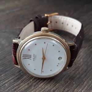 Vintage men&#39;s watch&quot;Poljot&quot;made in USSR, watch soviet,Retro watch,Wrist watch,Mechanical watch,Working watch,Old watch