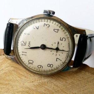 Vintage men&#39;s watch &quot;ZIM&quot; ,made in USSR, watch soviet,Retro watch, Wrist watch,Mechanical watch,Working watch,Old watch,Russian watch