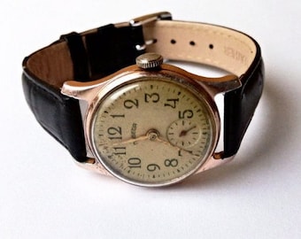 Vintage men's watch "Pobeda" ,made in USSR, watch soviet,Retro watch, Wrist watch,Mechanical watch,Working watch,Old watch