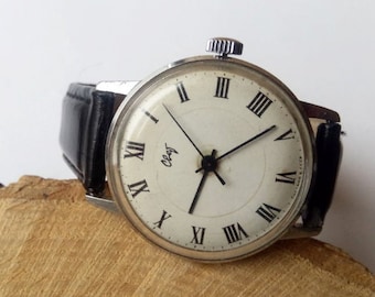 Vintage men's watch "SVET" ,made in USSR, watch soviet,Retro watch, Wrist watch,Mechanical watch,Working watch,Old watch