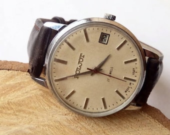 Reloj de hombre vintage "Poljot" hecho en la URSS, reloj soviético, reloj retro, reloj de pulsera, reloj mecánico, reloj de trabajo, reloj antiguo