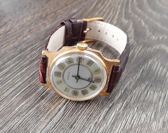 Vintage men's watch "POBEDA" ,made in USSR, watch soviet,Retro watch, Wrist watch,Mechanical watch,Working watch,Old watch