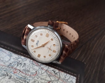 Vintage men's watch "ZIM" ,made in USSR, watch soviet,Retro watch, Wrist watch,Mechanical watch,Working watch,Old watch