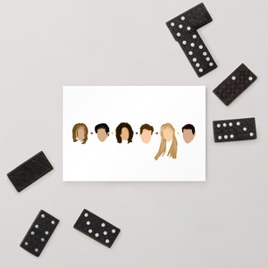 F.R.I.E.N.D.S. Charakter Illustration Postkarte