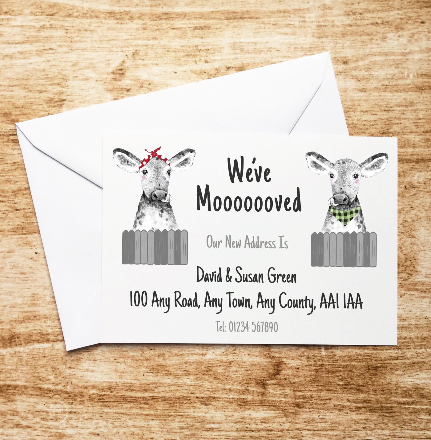 Personalised Change Of Address Cards Envelopes Included Etsy UK