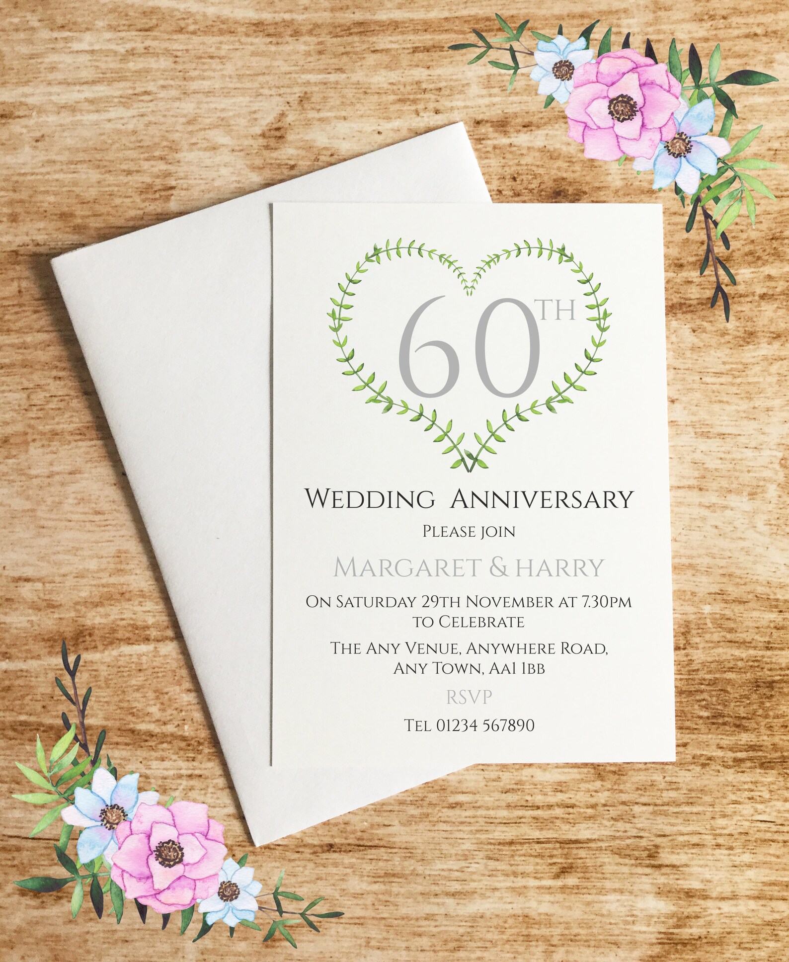 Personalised Diamond Wedding Anniversary Invitations Envelopes Etsy personalised-diamond-wedding-anniversary-invitations-envelopes-etsy
