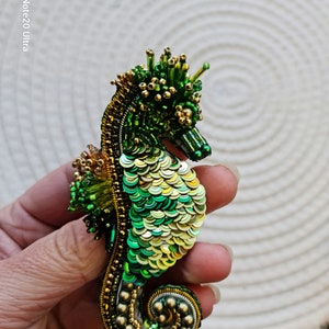 seahorse brooches for women, nature jewelry image 5