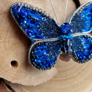 butterfly embroidery brooches for women image 3