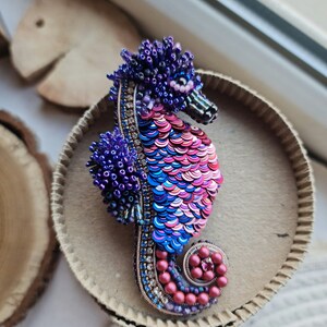 seahorse brooches for women, nature jewelry image 4