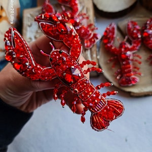 lobster brooch, ocean jewelry, valentines gift