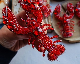 lobster brooch, ocean jewelry, valentines gift