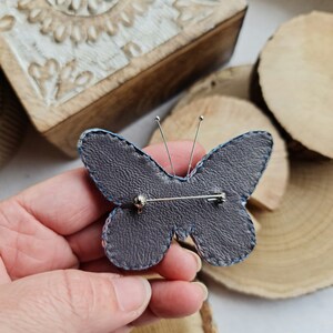 butterfly embroidery brooches for women image 5