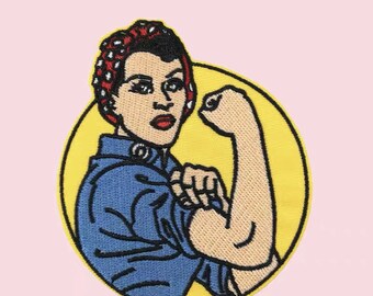 GIRL POWER Feminist patch large patch back patch iron on patch embroidered patch sew on patch for jacket cowboy coat T-shirt punk badge