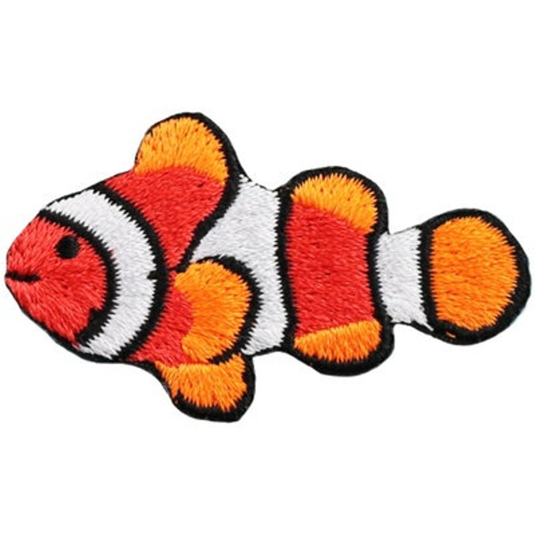 Funny Clownfish Iron on Patch Handmade Embroidered Patch - Etsy