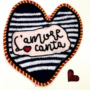 Parche de corazón, parche grande para coser, parche bordado hecho a mano, disfraz de cheongsam, decoración de escenario, vestido de boda