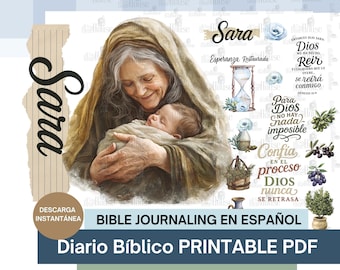 Sara Bible Journaling Printables - Mujeres de la Biblia (PDF)