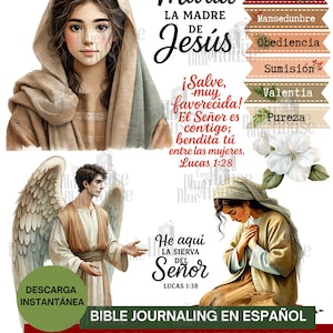 María la Madre de Jesús Print | Spanish Bible Journaling (PDF)