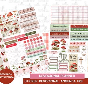 Planner Devocional, agenda cristiana, planner cristiano para mujeres, Agenda Espiritual Diaria, Devocional Bíblico, Diario de Oración
