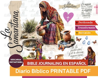 La Samaritana Bible Journaling Set – Spanish Printable (PDF)