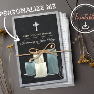BUNDLE de cartes de sympathie personnalisées, Deathiversary, Mémorial chrétien, Un an après la mort, Cadeau de sympathie de groupe, Cadeau commémoratif, Yahrzeit