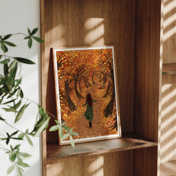 AUTUMN MAGIC - Fine Art Print Magical Fall Scene Cosy Winter