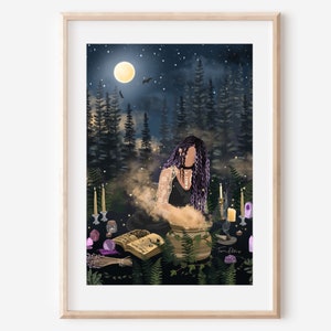 WITCHES SPELLS - fine art magic witch illustration print