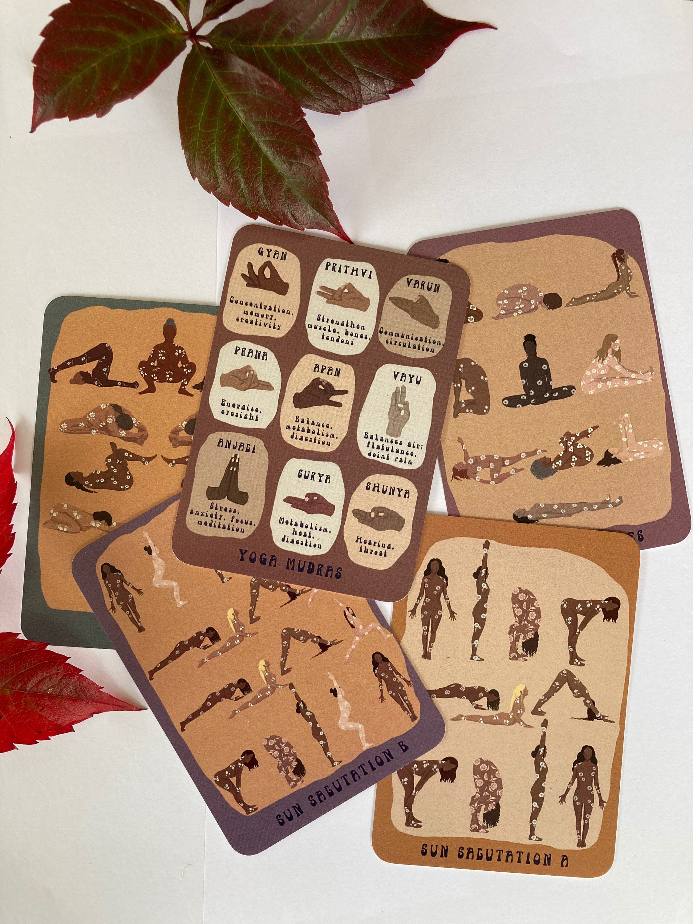 YOGA SEQUENCE CARDS Yoga Pose Cards Sequence Cards Asana Etsy UK