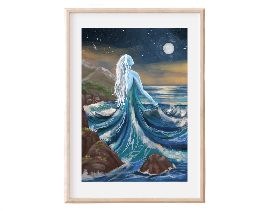 WATER - Fine Art Print Mother Nature Poster Wall Decor Boho Earthy ...