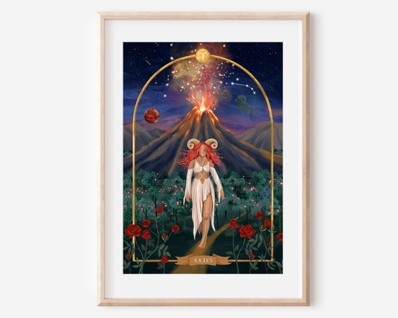 Affiche Signe Astro Bélier - Tableau Déco Made in France Affiche Signe Astro Bélier - Tableau Déco Made in France