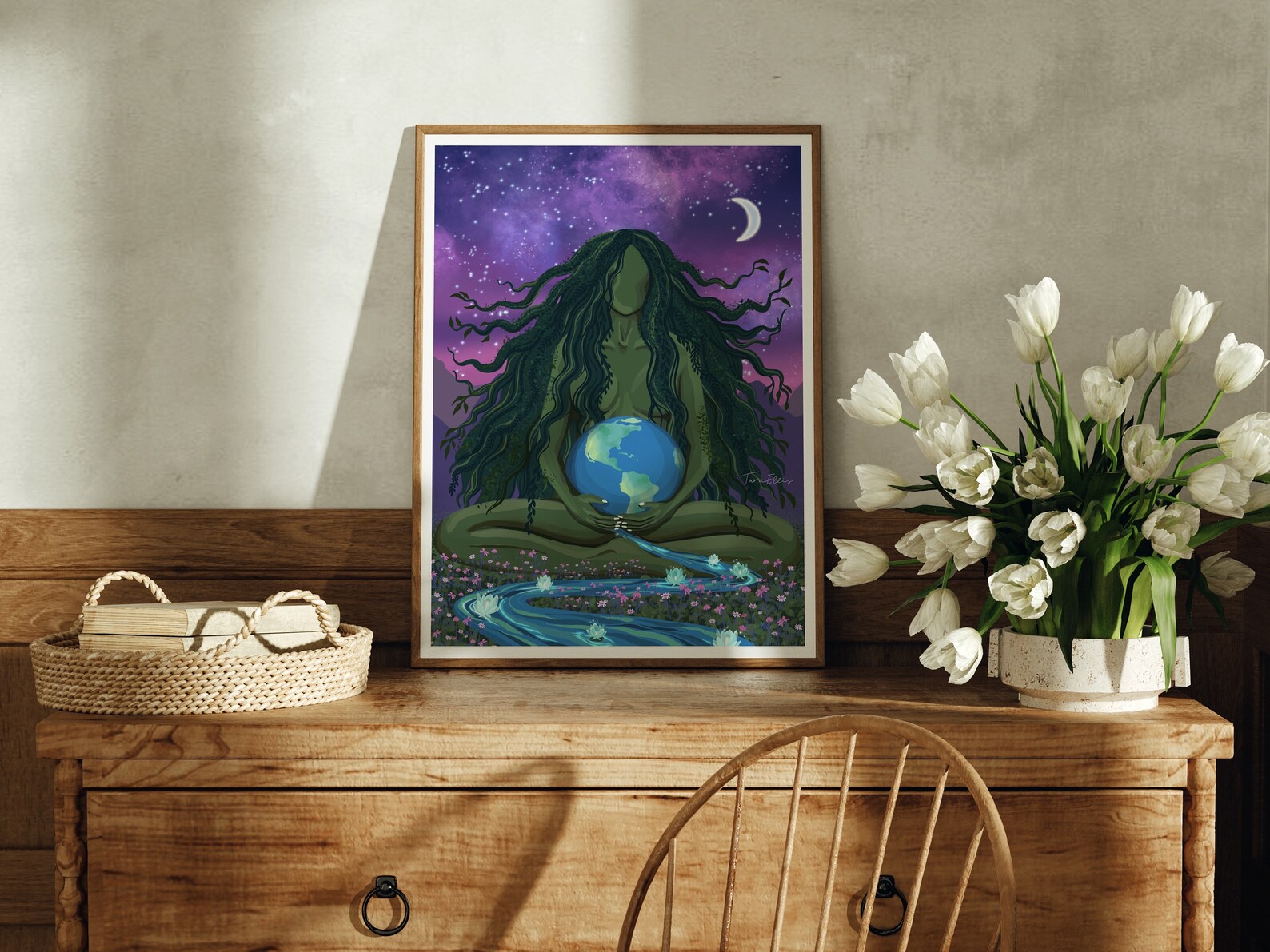 EARTH MAMA - Fine Art Print Pachamama Mother Nature Feminine ...