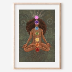CHAKRA BALANCE - meditation | alignment | fine art illustration print