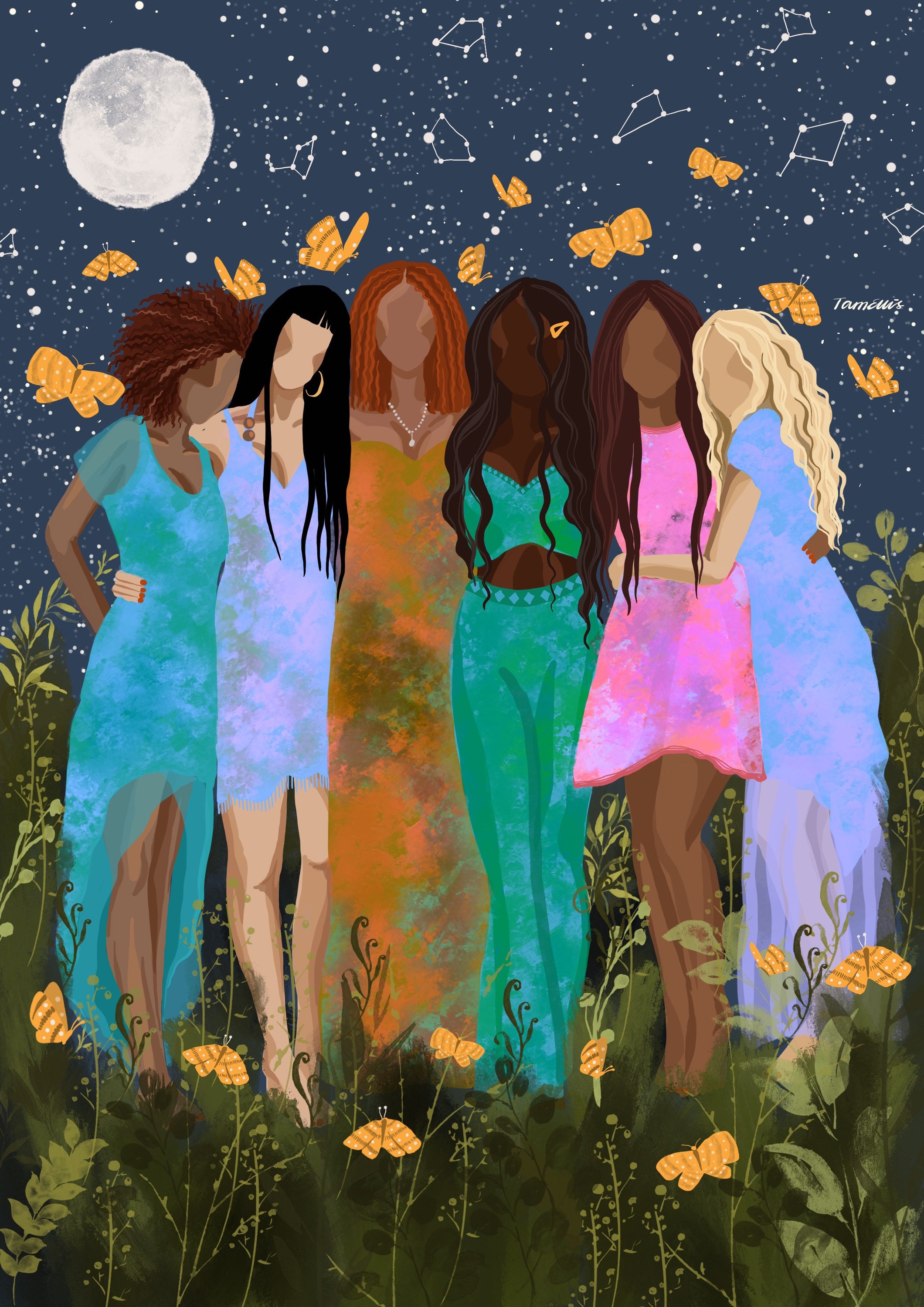 FRIENDSHIP Fine Art Print Women Friends Love Diverse Etsy