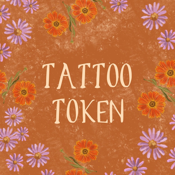 TATTOO TOKEN - digital voucher for rights to use my artwork