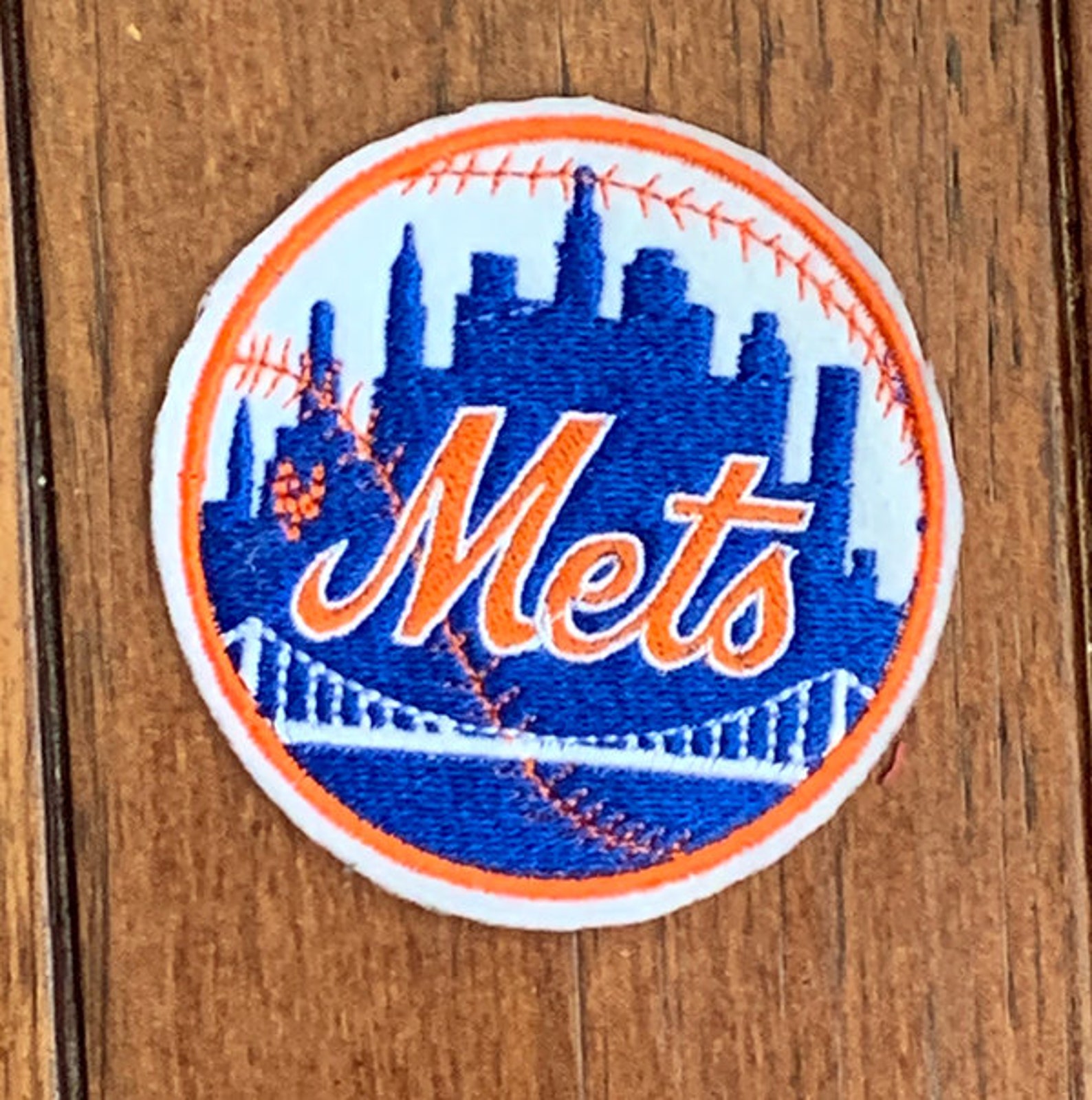 New York Mets Ironon Team Logo Patch Available in Multiple Etsy