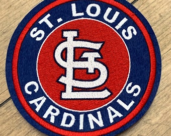 3.5 inch Embroidered Iron or Sew on Patch Applique Free Shipping * St Louis Cardinals