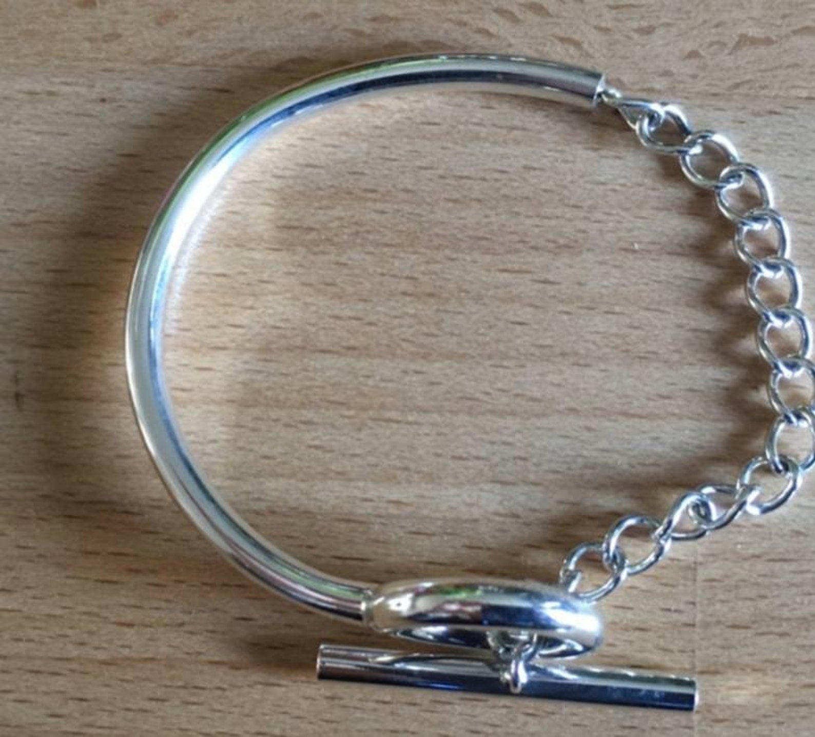 Gros bracelet femme en argent cercle et fermoir levié Etsy