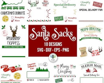 Puede incluir: Un conjunto de 10 archivos de corte SVG con temática navideña para manualidades. Los diseños incluyen sacos de Papá Noel, expreso de renos, correo de trineo y más. Los diseños son perfectos para crear regalos personalizados, decoraciones y más.