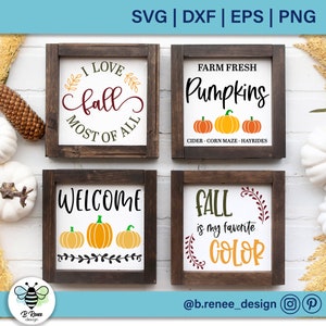 Fall Sign SVG Mini Bundle | Fall Farmhouse Sign SVG | Fall Decor | Autumn svg | Fall SVG Bundle | Fall svg | Farmhouse svg | Pumpkin svg