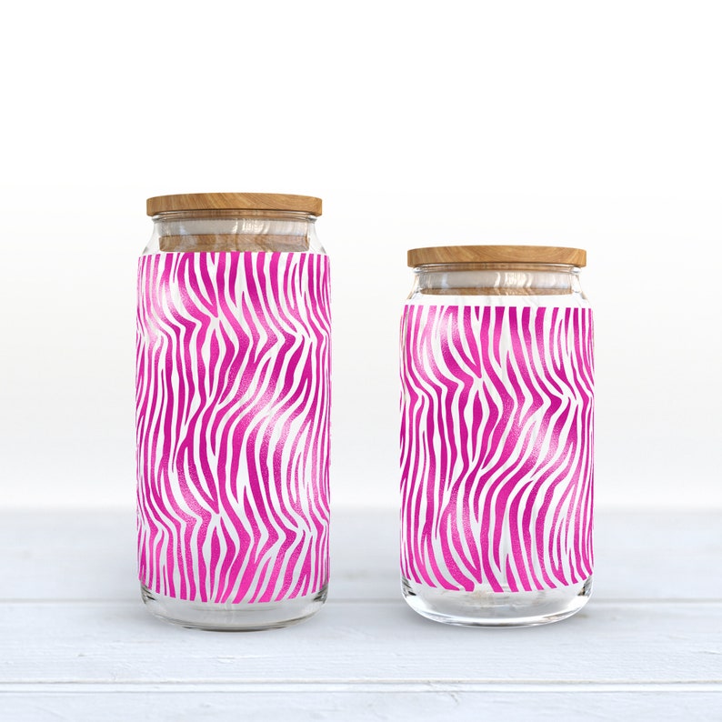 Animal Print Libbey Can Glass Bundle Leopard Libbey Cup Wrap Etsy