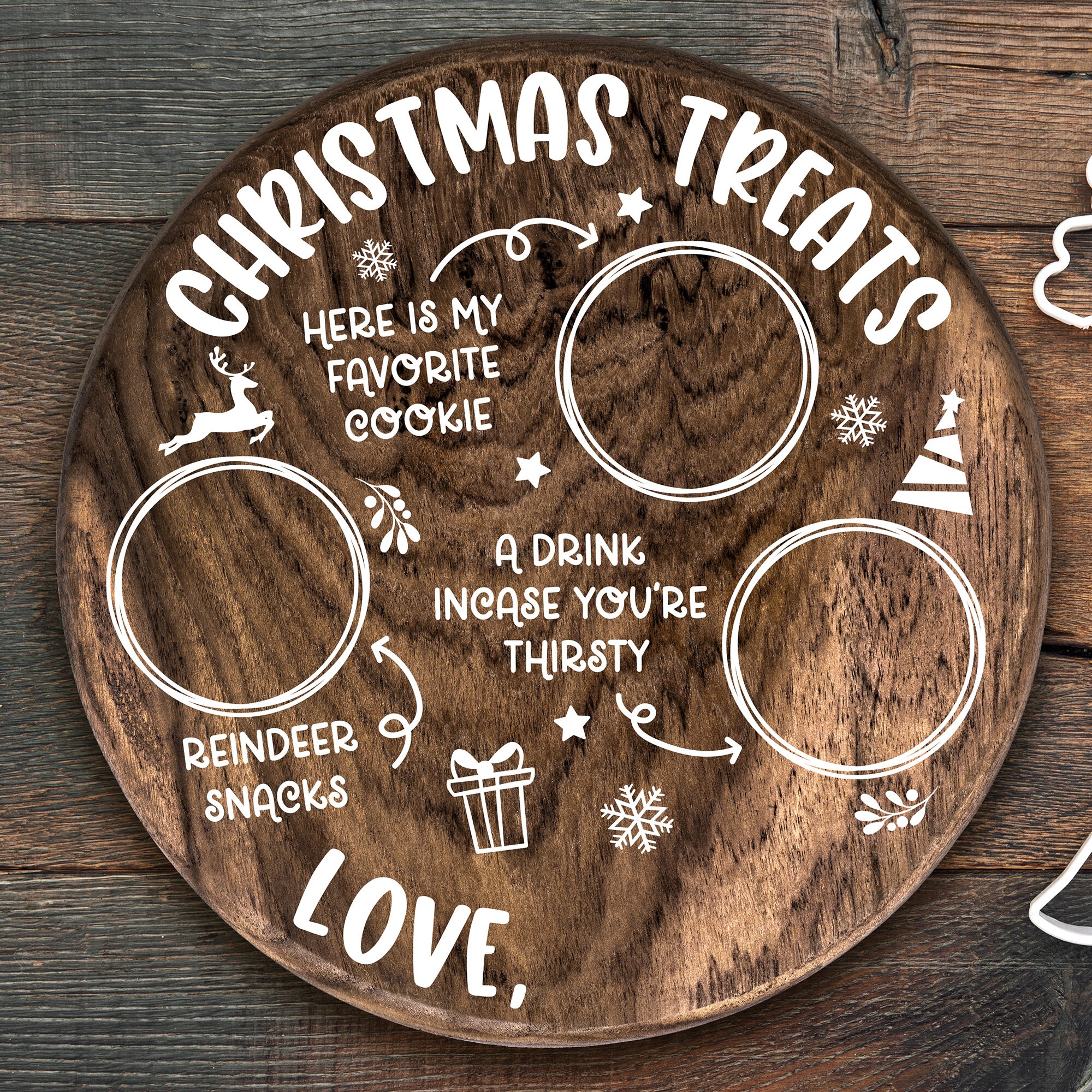 Santa Plate SVG Bundle Cookies for Santa SVG Santa Cookie - Etsy