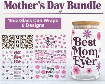 Muttertag Glasdosenverpackung SVG Bundle (Digitaler Download)