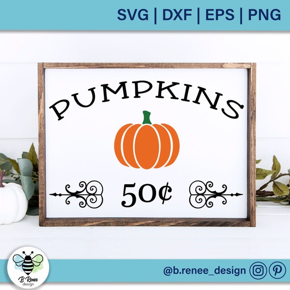 Pumpkins for Sale SVG Pumpkin Patch SVG Farmhouse Sign SVG Etsy