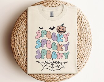 Archivo SVG de Halloween con ambiente espeluznante retro: Diseño de camiseta (descarga digital)