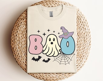 Retro Halloween Boo SVG: Ghost Shirt Cut File (Digital Download)